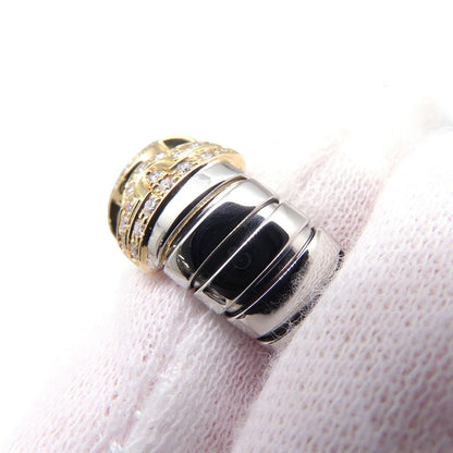 Bvlgari Ring Palentesi Tobogas Diamond 18K Yellow Gold SS Stainless Steel — view 5