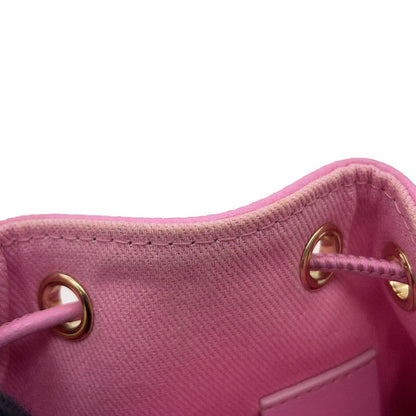Chanel Chain Shoulder Bag CC Logo Drawstring Caviar Leather — view 6