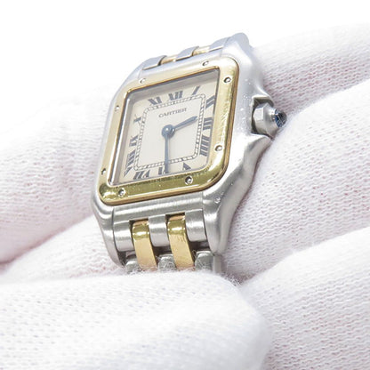 Cartier Panthere 2 Row SM Watch Ivory Dial Quartz Vintage — view 5