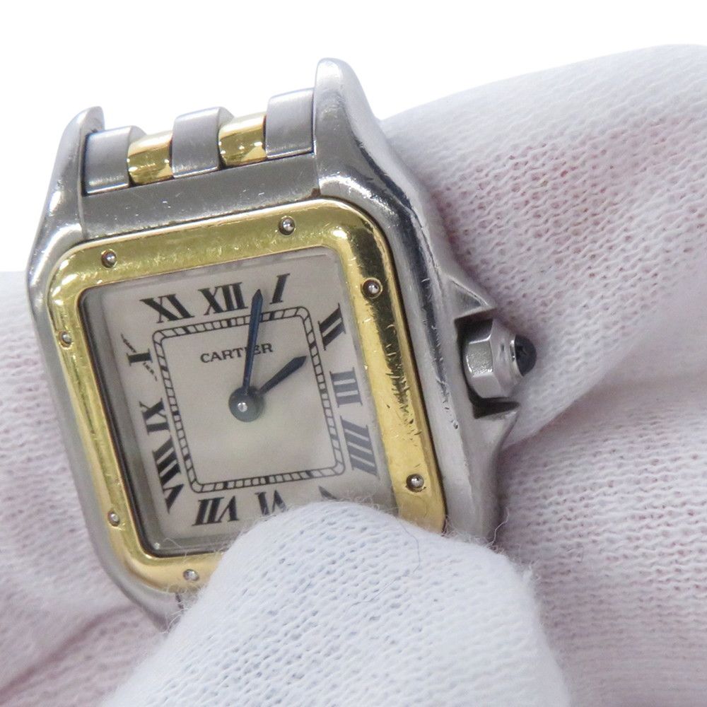 Cartier Panthere 2 Row SM Watch Ivory Dial Quartz Vintage — view 6