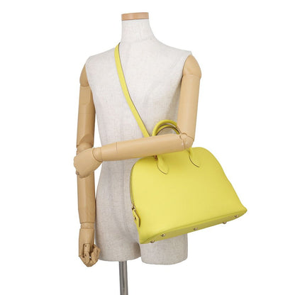Hermes Handbag Bolide 1923 30 Lime Gold Evercolor 2-Way — view 5