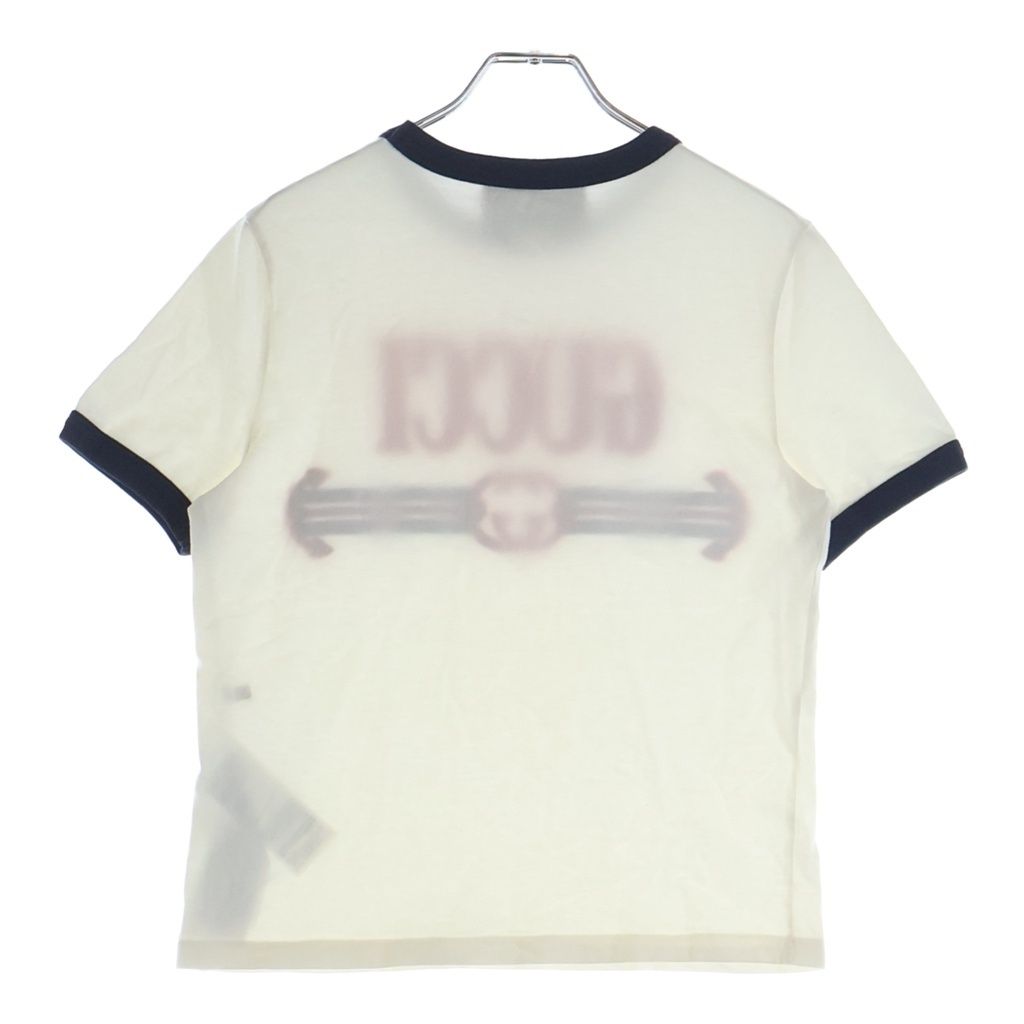 Gucci Interlocking G Web Cotton Jersey Mini Short Sleeve T-Shirt White — view 2