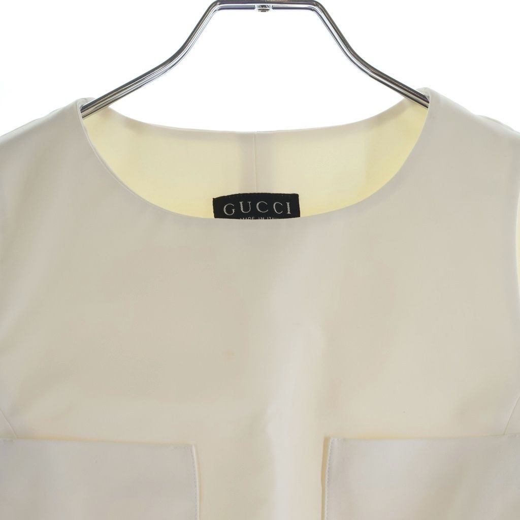 Gucci White Silk Crop — view 3