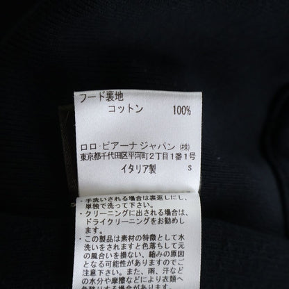 Loro Piana Hiroshi Fujiwara Hoodie Pullover Sweatshirt Black — view 8
