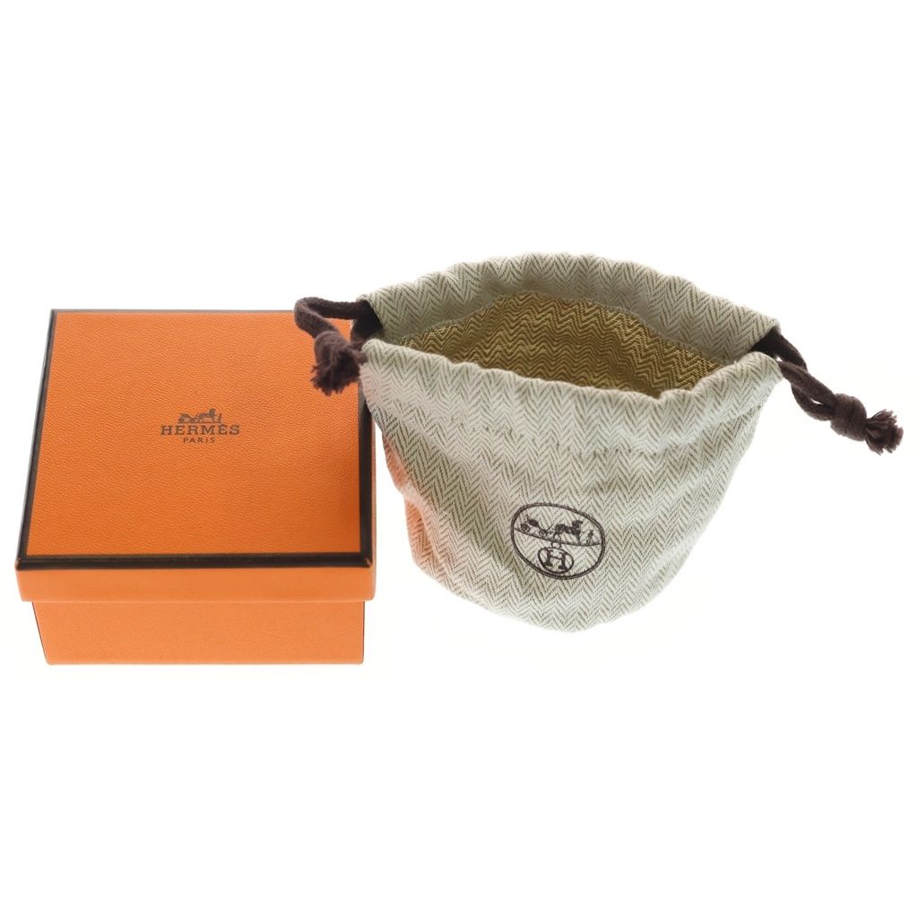 Hermes Collier de Chien Bangle Bracelet Brown Swift Leather — view 6