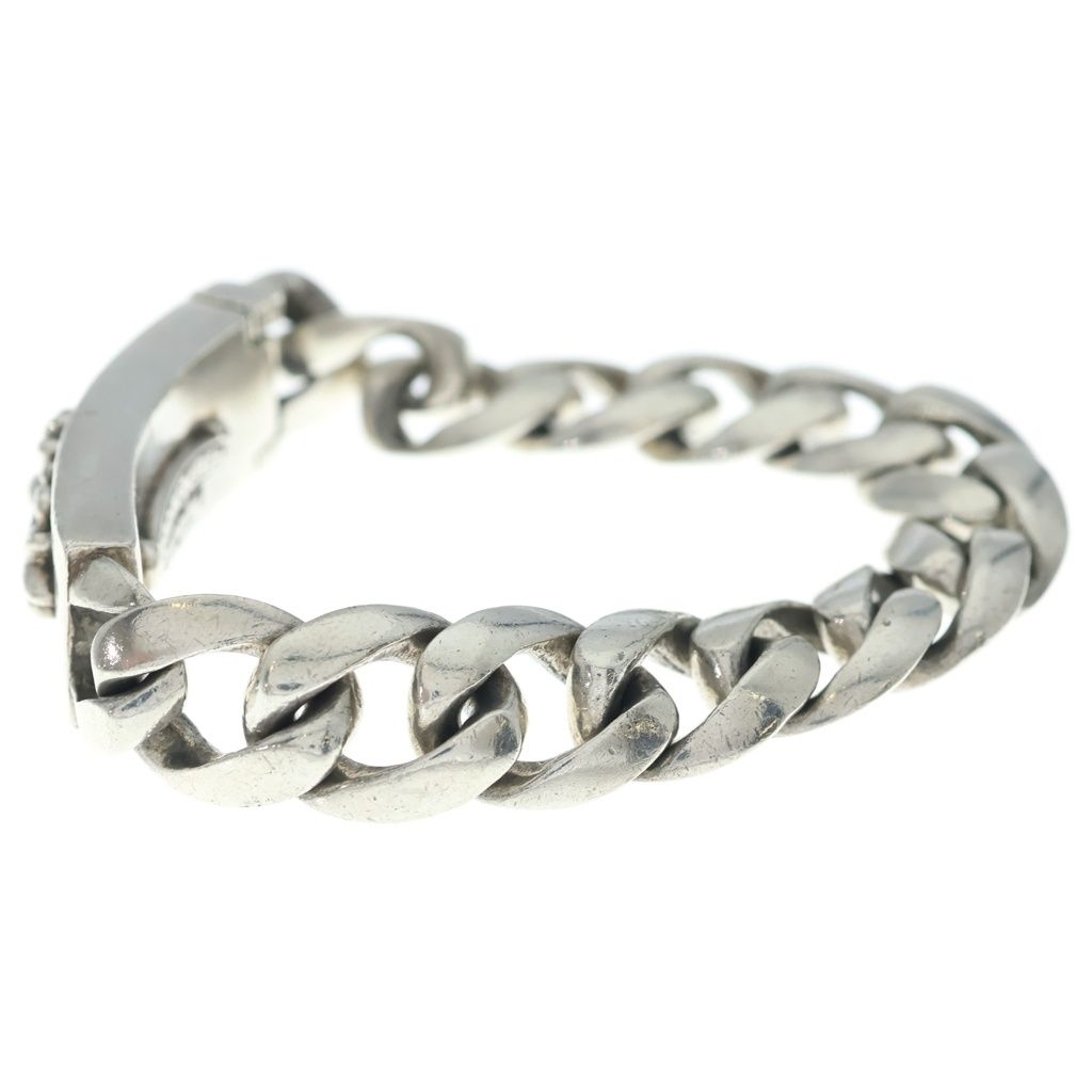 Chrome Hearts ID Floral Cross ID Classic Link Bracelet 13 Silver — view 4