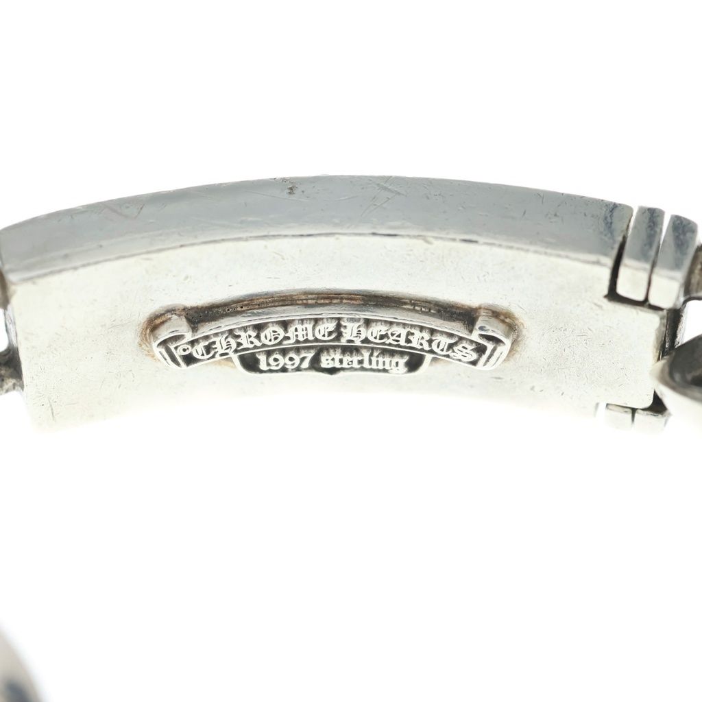Chrome Hearts ID Floral Cross ID Classic Link Bracelet 13 Silver — view 5