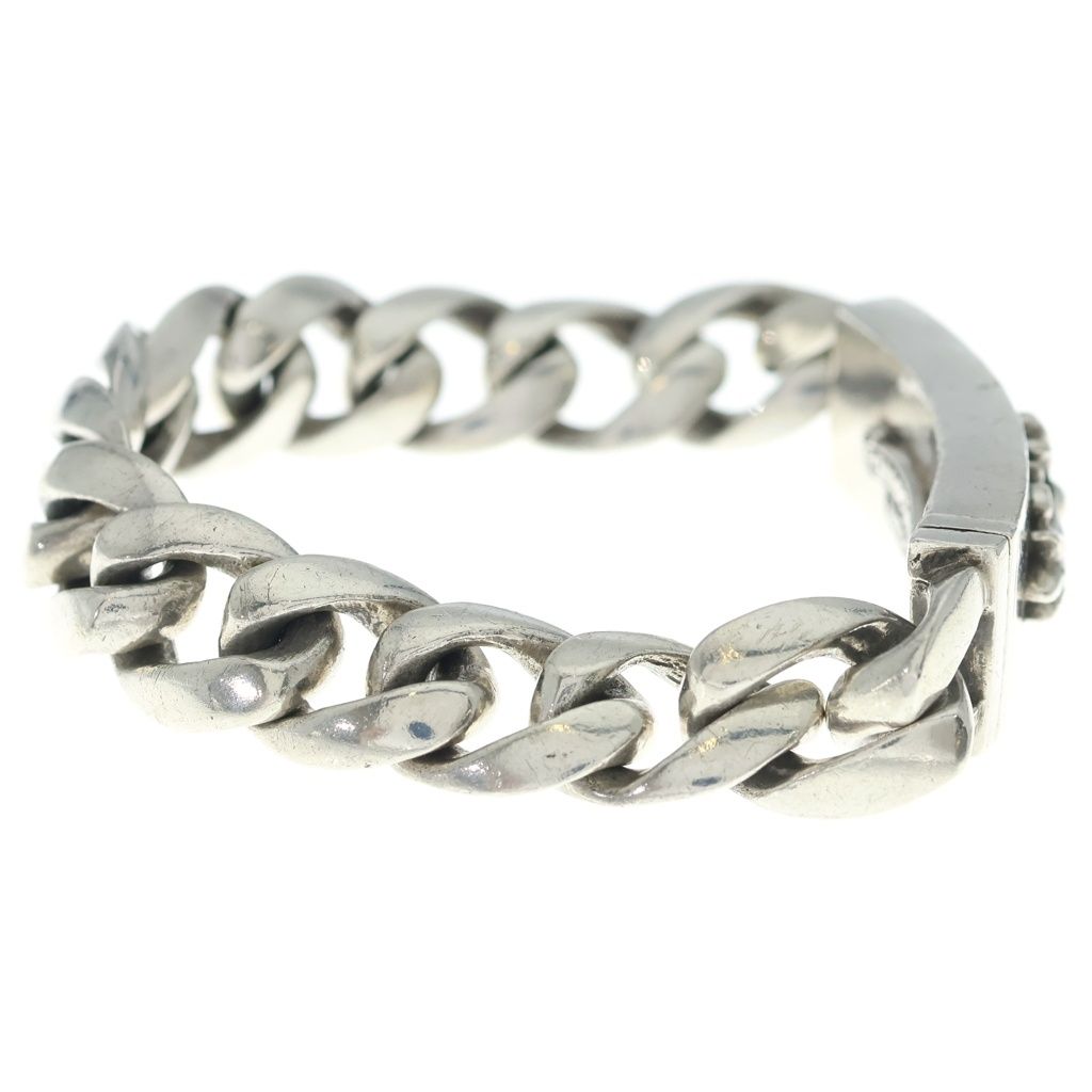 Chrome Hearts ID Floral Cross ID Classic Link Bracelet 13 Silver — view 3