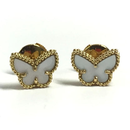 Van Cleef & Arpels Earrings Sweet Papillon Mother of Pearl Gold