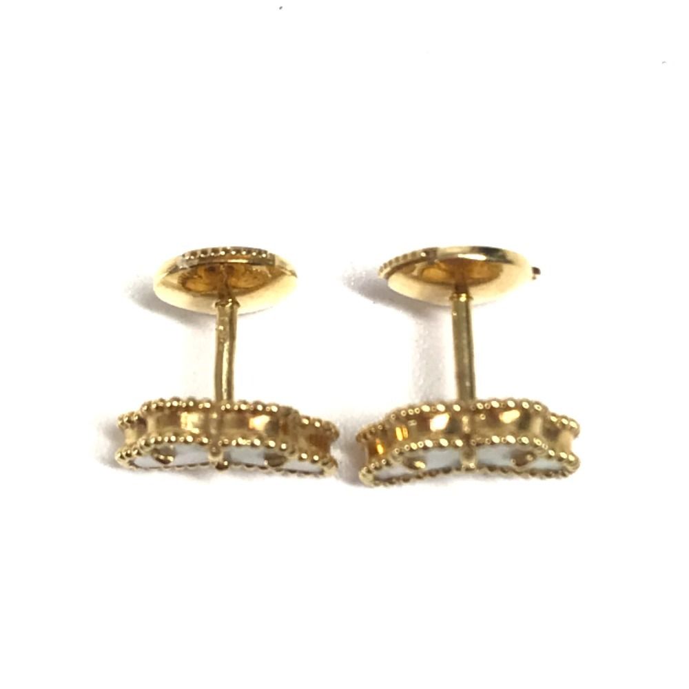 Van Cleef & Arpels Earrings Sweet Papillon Mother of Pearl Gold — view 6