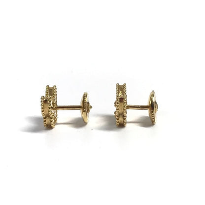 Van Cleef & Arpels Earrings Sweet Papillon Mother of Pearl Gold — view 2