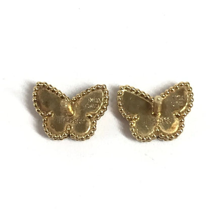 Van Cleef & Arpels Earrings Sweet Papillon Mother of Pearl Gold — view 7