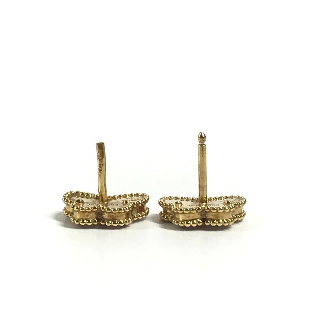 Van Cleef & Arpels Earrings Sweet Papillon Mother of Pearl Gold — view 8