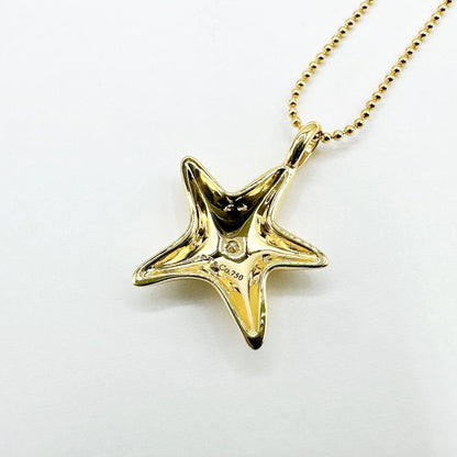 Tiffany & Co Star Fish Diamond Yellow Gold Necklace 39 — view 2