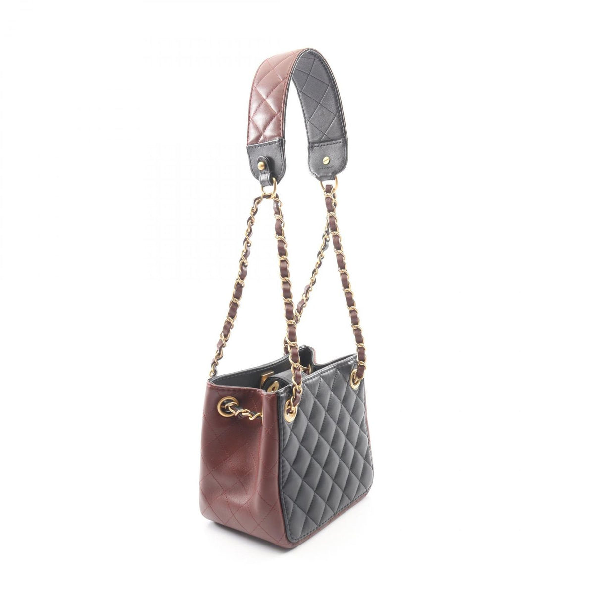 Chanel Shoulder Bag Quilted Small Black Ladiesskin — view 2