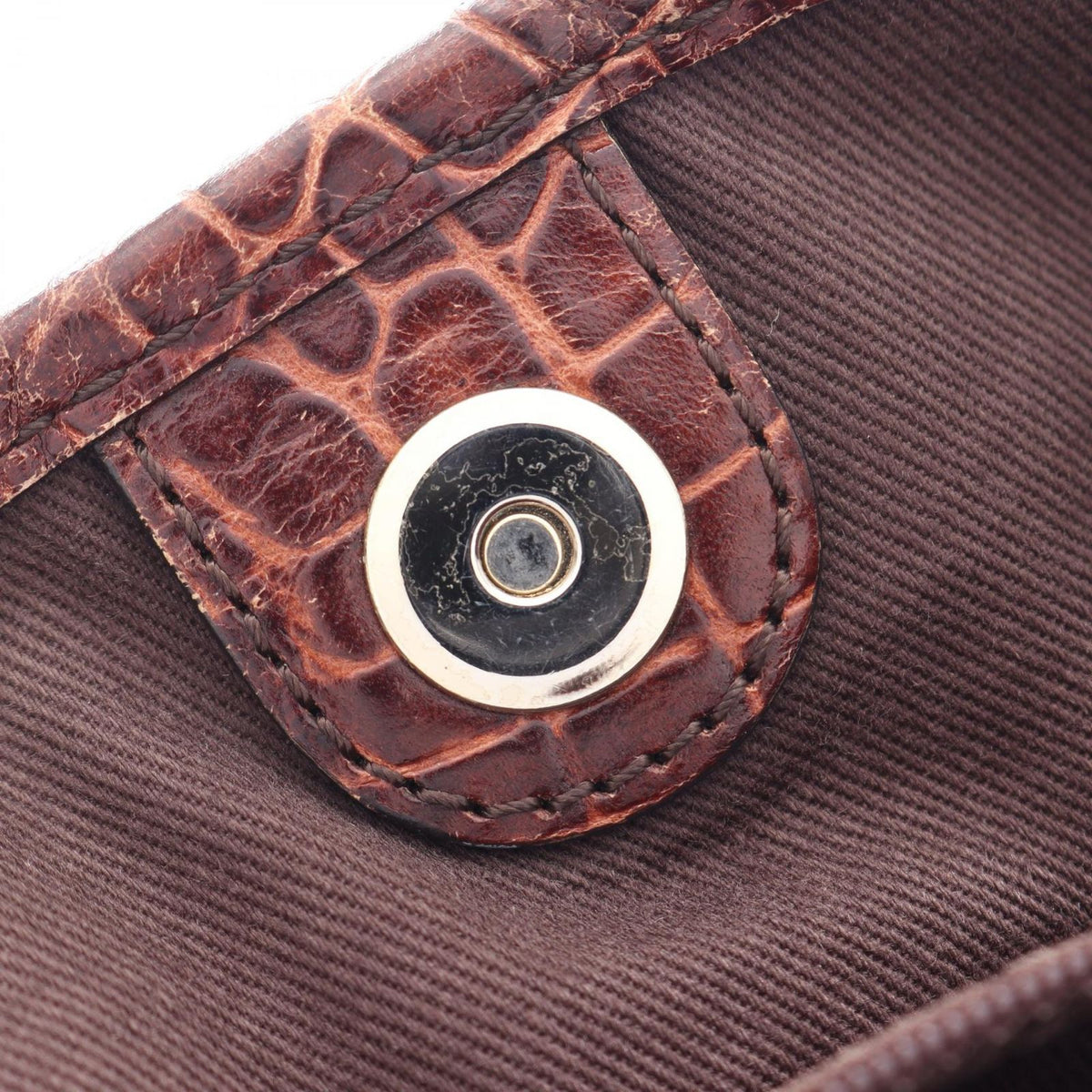 Celine Handbag Bitter Sweet Macadame Croco — view 5