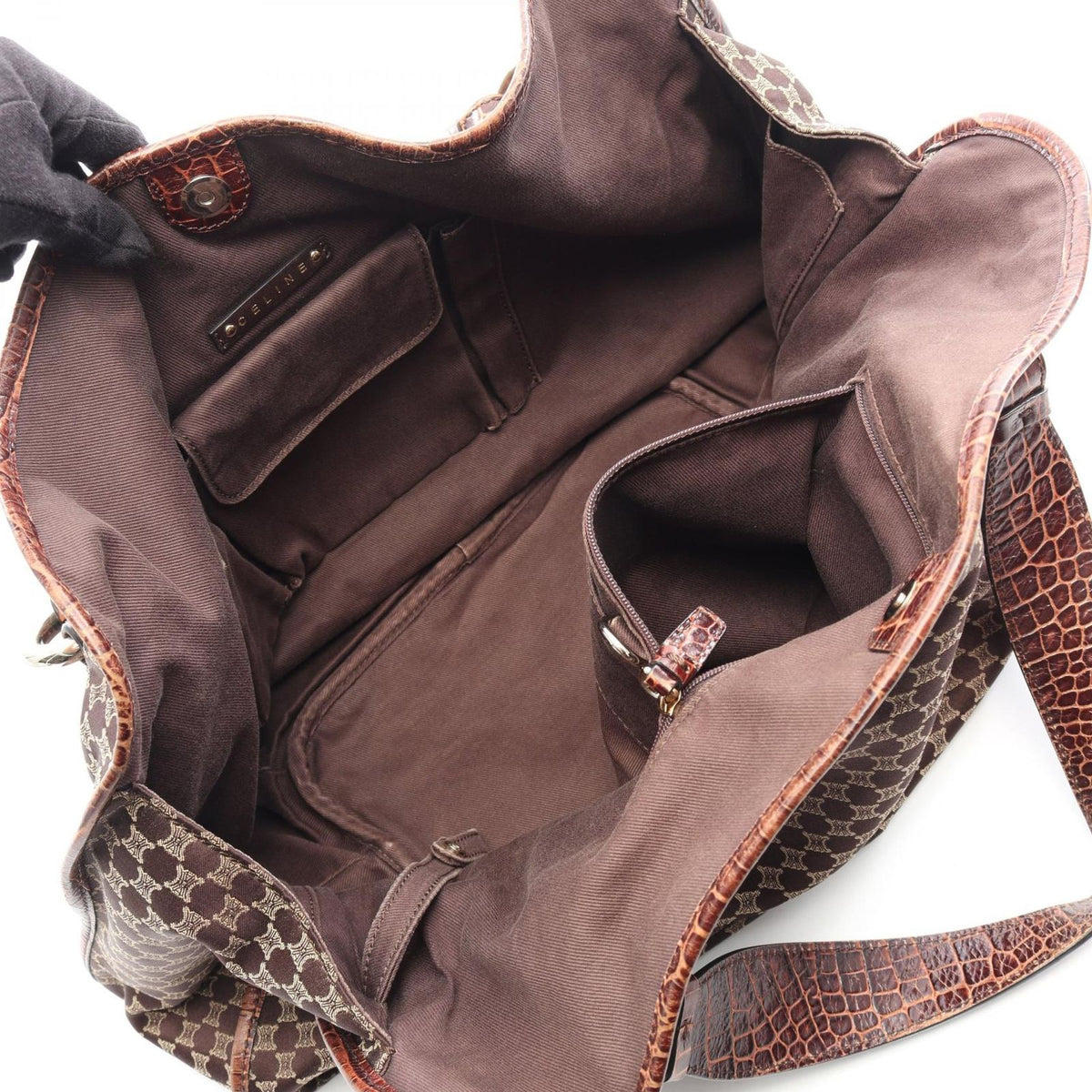 Celine Handbag Bitter Sweet Macadame Croco — view 3