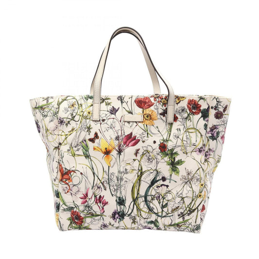 Gucci Tote Bag Flora Infinity White Multi Leather