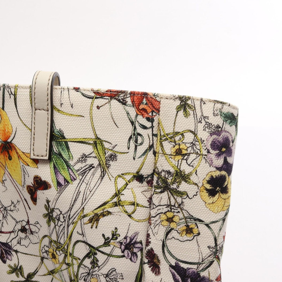 Gucci Tote Bag Flora Infinity White Multi Leather — view 8