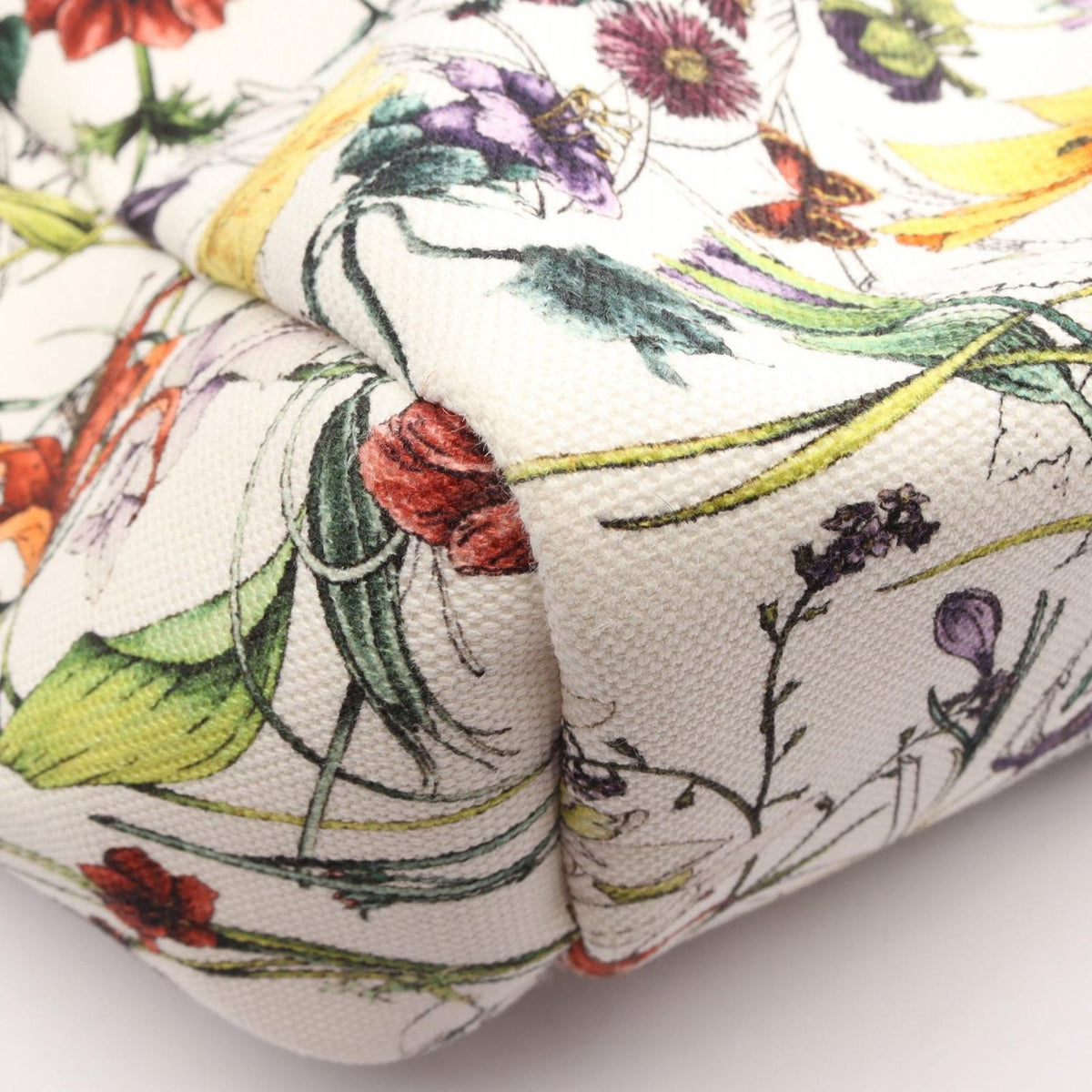 Gucci Tote Bag Flora Infinity White Multi Leather — view 7