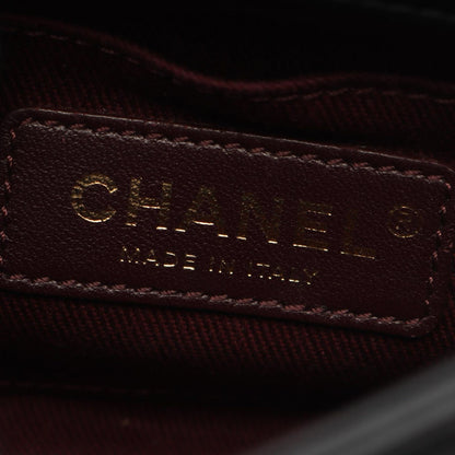 Chanel Shoulder Bag Quilted 2-Way Black Leather Chain — view 4