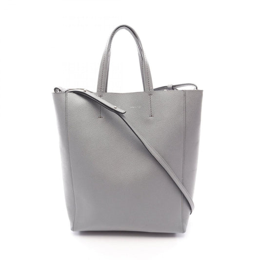 Celine Handbag Vertical Cover Small 2-Way Gray Leather