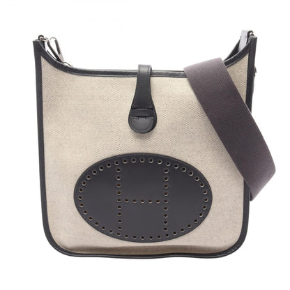 Hermes Shoulder Bag Evelyne 1 an PM Ecru Ardoise Calfskin 1 PM
