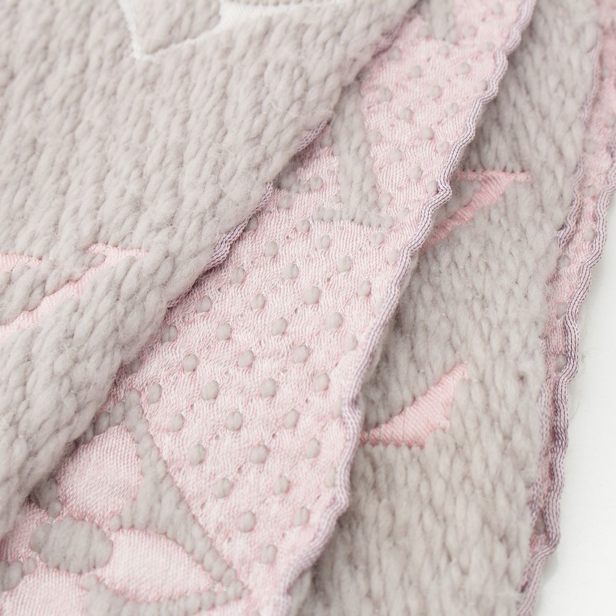 Louis Vuitton Wool Silk Echarpe Logomania Scarf Gray Multicolor — view 6