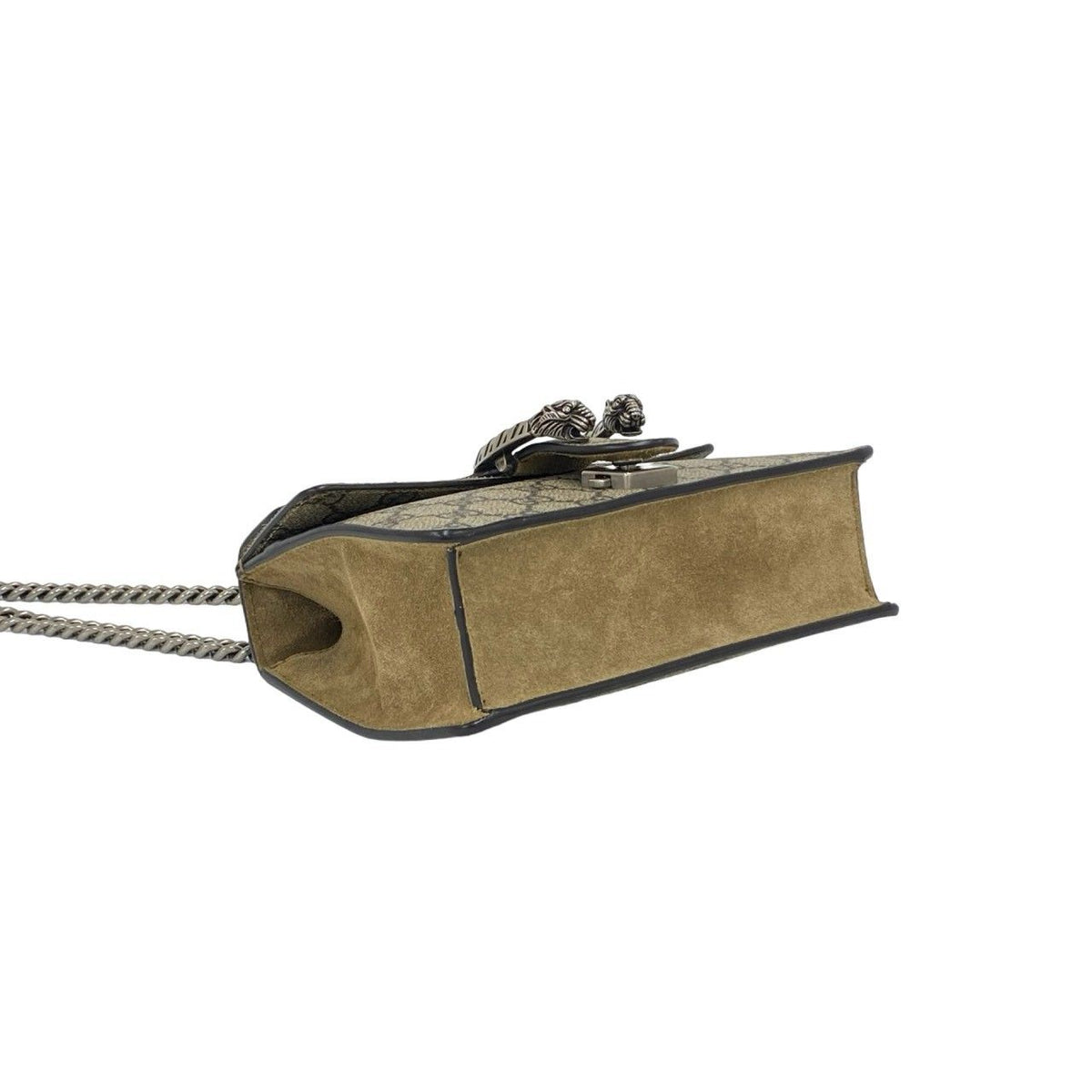Gucci Dionysus GG Supreme Suede Leather Chain Shoulder Bag Pochette Brown — view 7