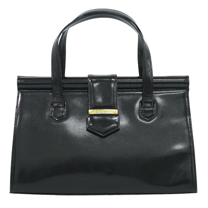 Saint Laurent YSL Patent Leather Handbag Black