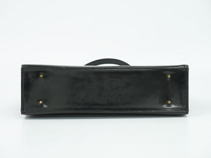 Saint Laurent YSL Patent Leather Handbag Black — view 3