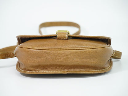 Loewe Anagram Shoulder Bag Pochette Leather Brown — view 3