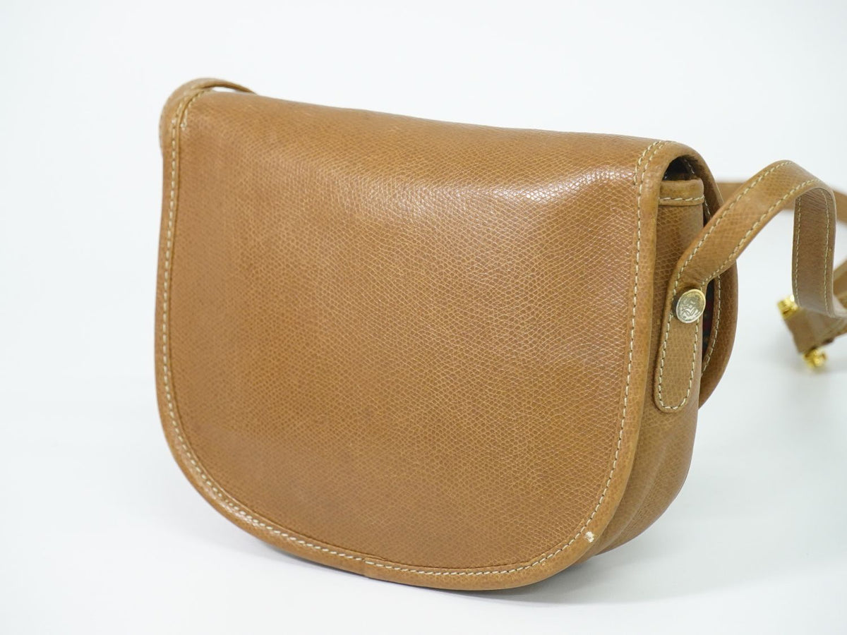 Loewe Anagram Shoulder Bag Pochette Leather Brown — view 2