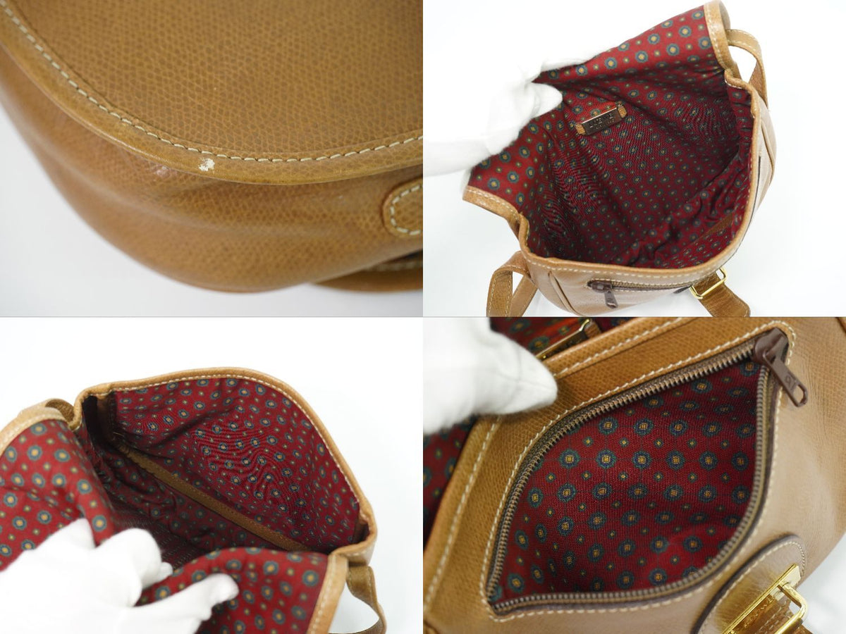 Loewe Anagram Shoulder Bag Pochette Leather Brown — view 8