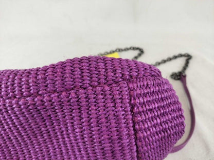 Max Mara Maxmara Weekend Shoulder Bag Pasticino Purple Cotton Chain — view 6