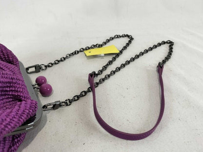 Max Mara Maxmara Weekend Shoulder Bag Pasticino Purple Cotton Chain — view 3
