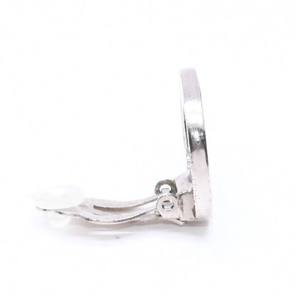 Chanel Vintage CC Logo Earrings 97 Metal Silver — view 4