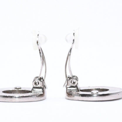Chanel Vintage CC Logo Earrings 97 Metal Silver — view 8