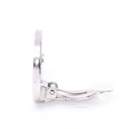 Chanel Vintage CC Logo Earrings 97 Metal Silver — view 5