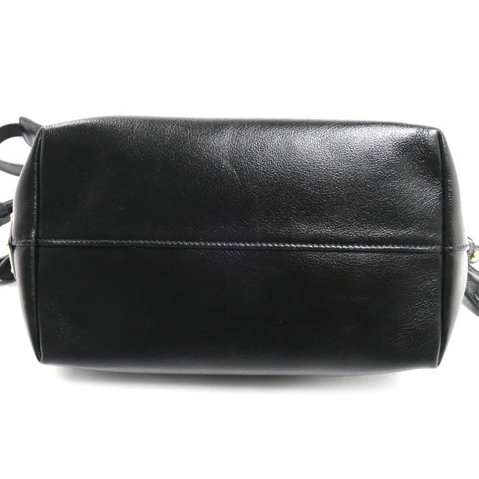 Prada Vitello Daino 2-Way Shoulder Bag Black — view 3