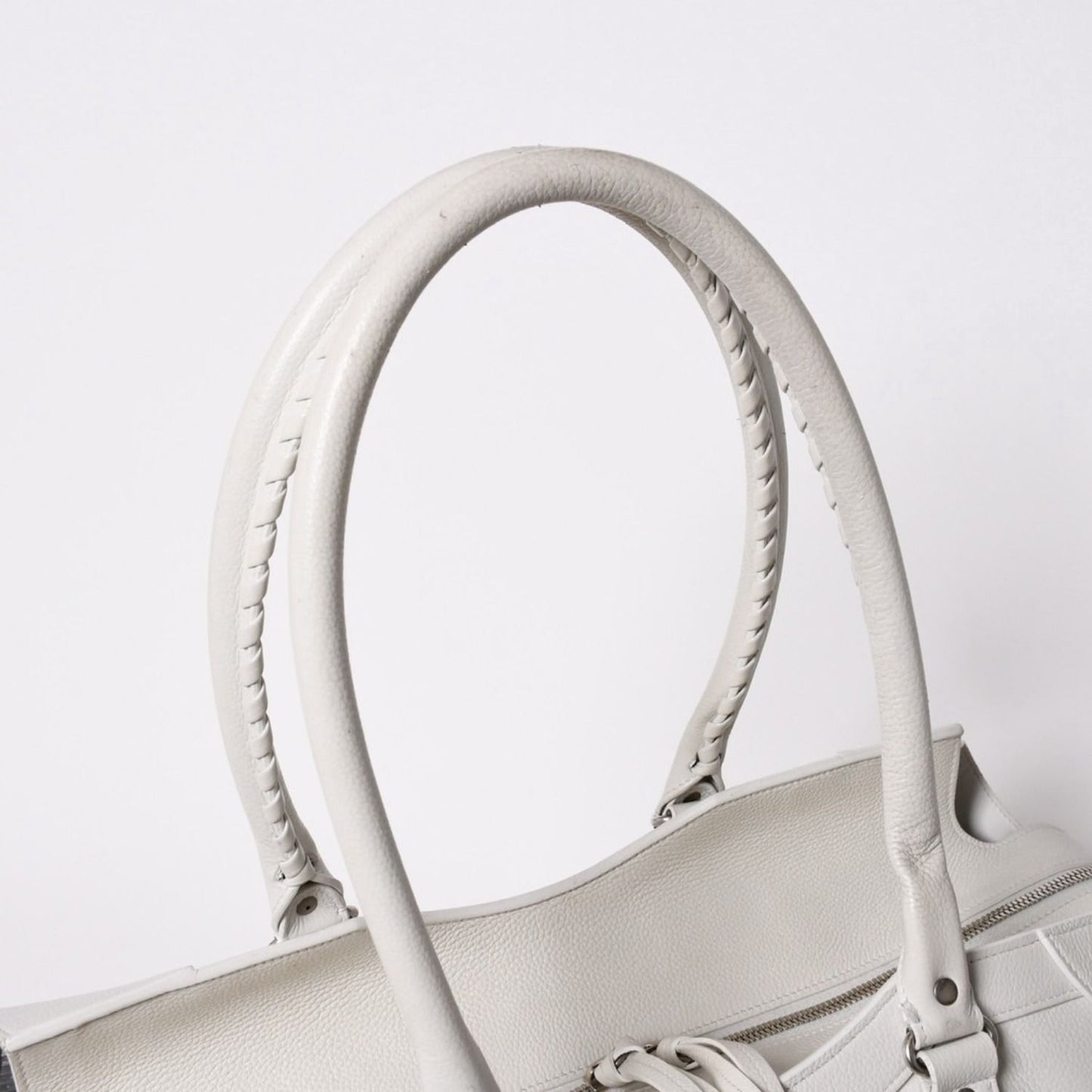 Balenciaga Neo Classic Large Top Handle Boston Bag White Ivory — view 8