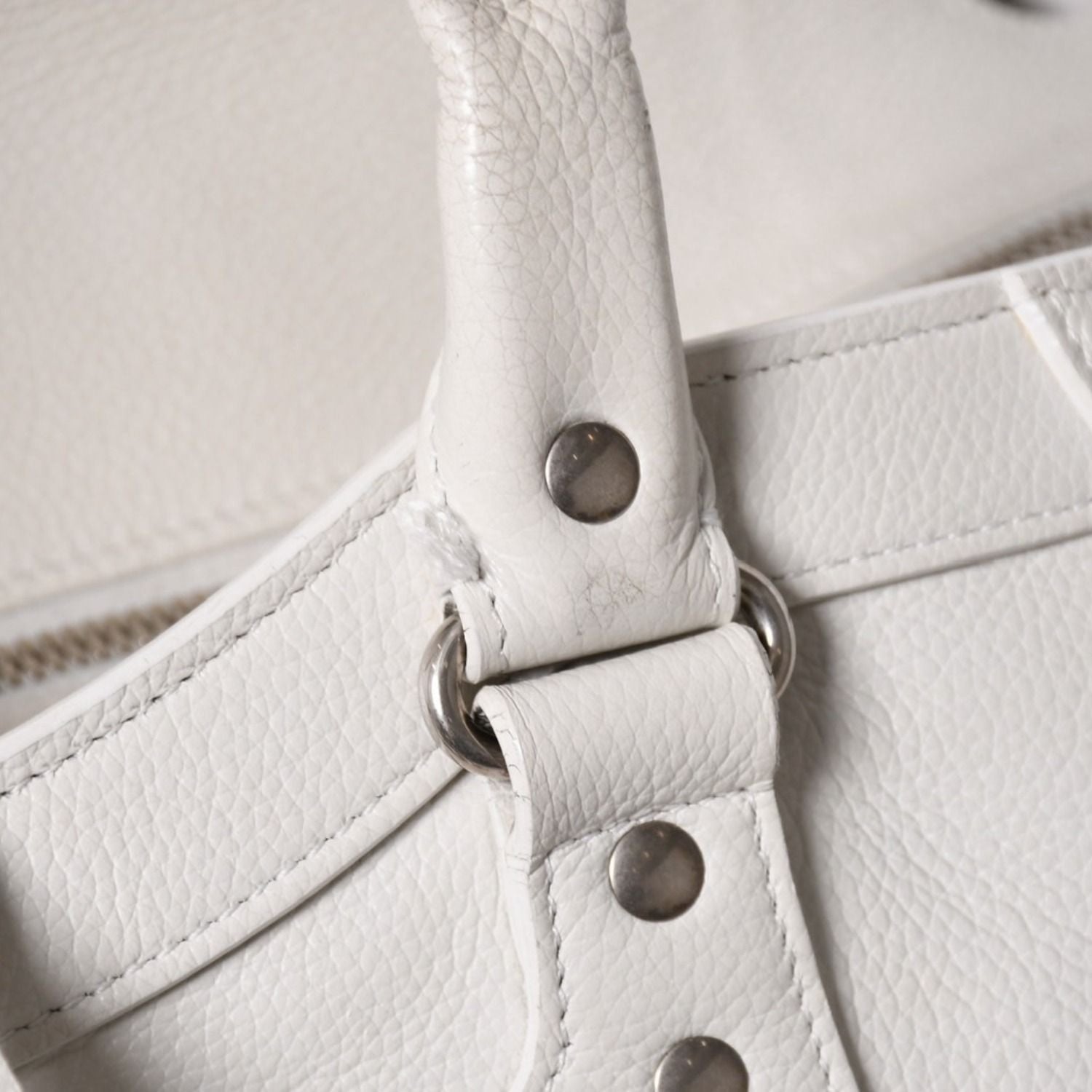 Balenciaga Neo Classic Large Top Handle Boston Bag White Ivory — view 6