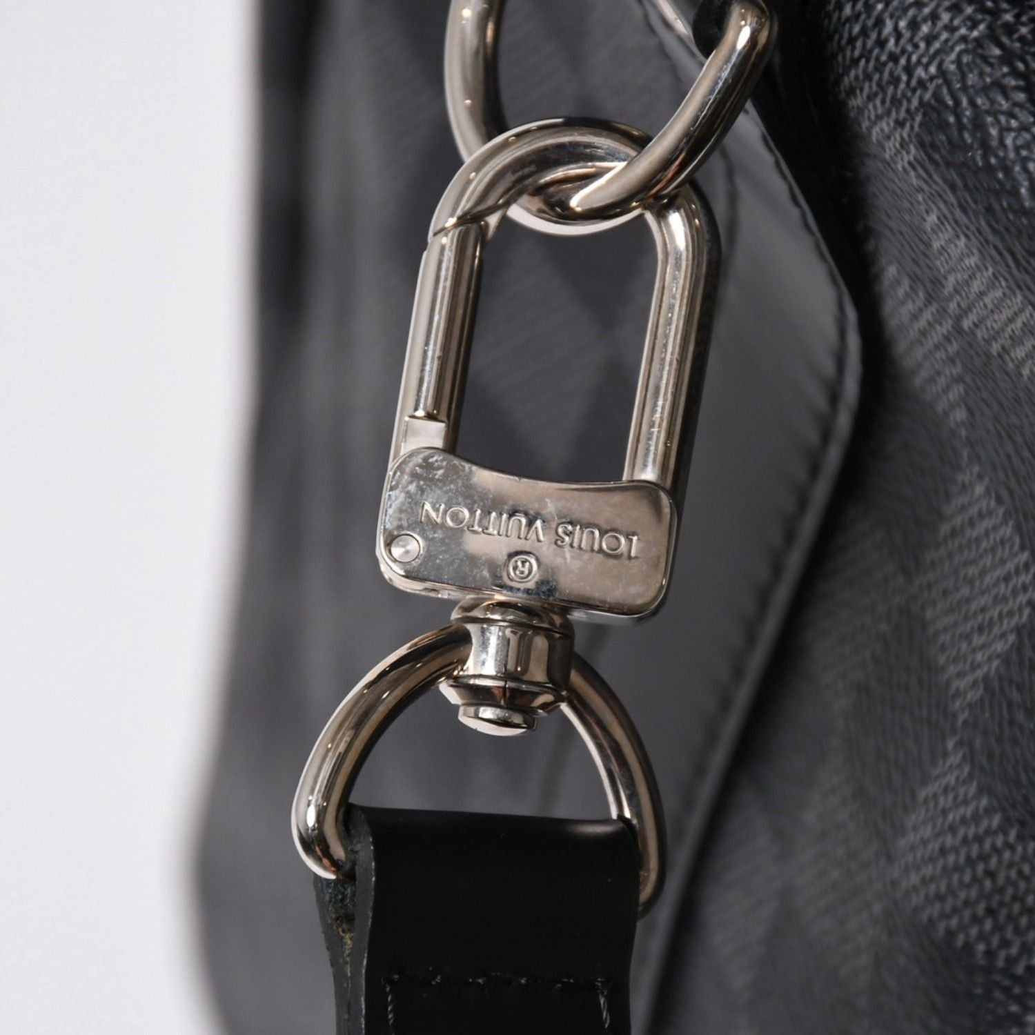 Louis Vuitton Keepall Bandouliere 55 Boston Bag Damier Graphite Black — view 6