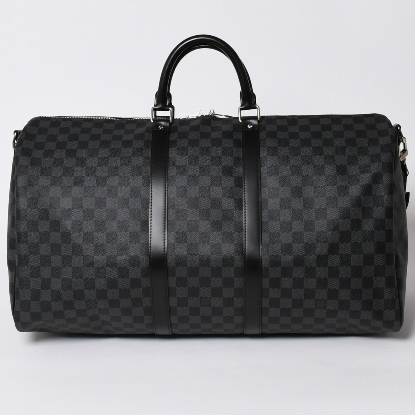 Louis Vuitton Keepall Bandouliere 55 Boston Bag Damier Graphite Black — view 2