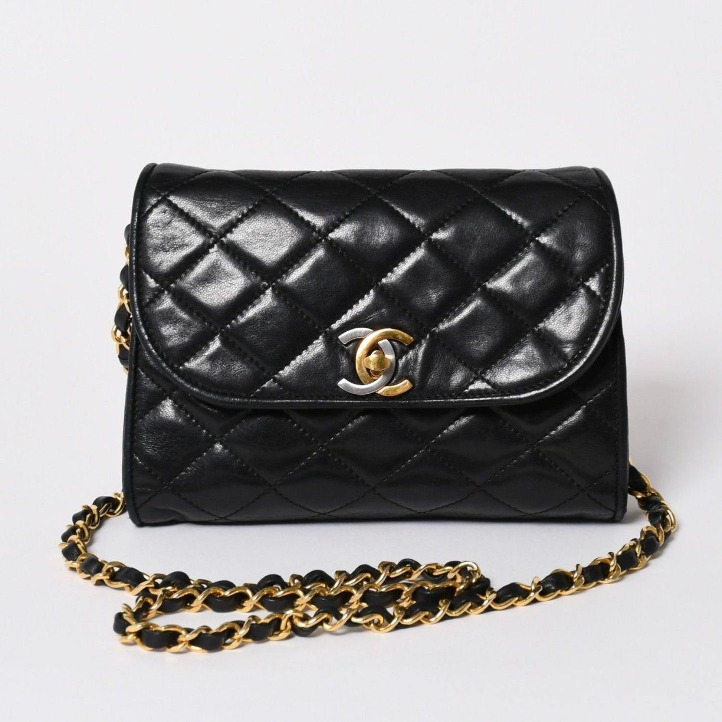 Chanel Mini Quilted S Flap S Chain Shoulder Bag Limited Edition CC Logo