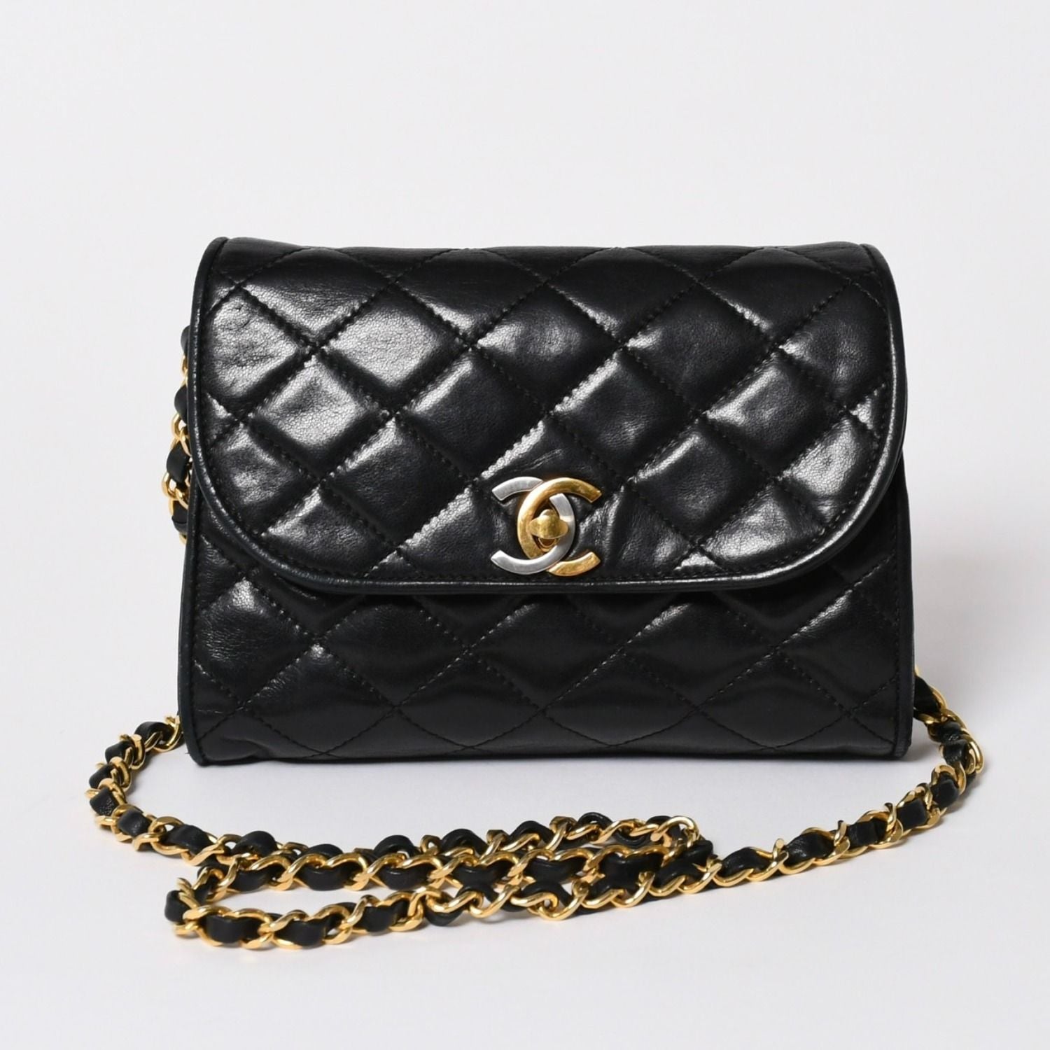 Chanel Mini Quilted S Flap S Chain Shoulder Bag Limited Edition CC Logo