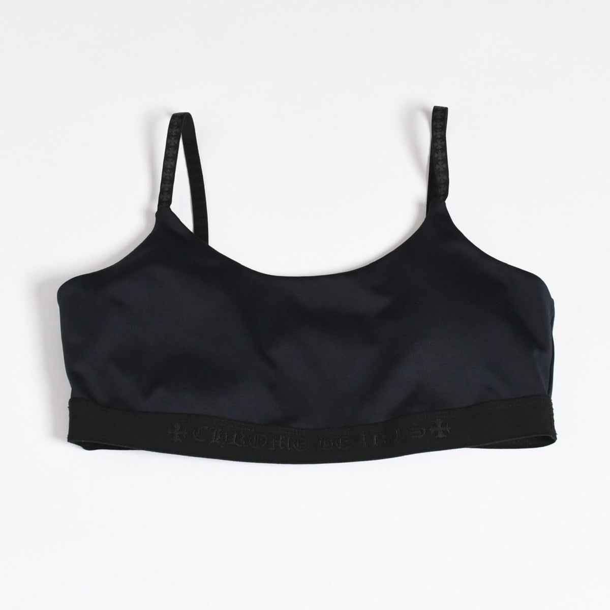 Chrome Hearts Camisole Bra Top Nylon Polyurethane Black S