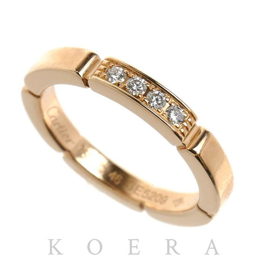 Cartier 18K Pink Gold Maillon Panthere Diamond Ring