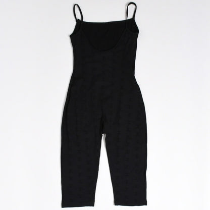 Chanel Camisole Jumpsuit CC Logo Nylon Spandex Black 40 — view 2