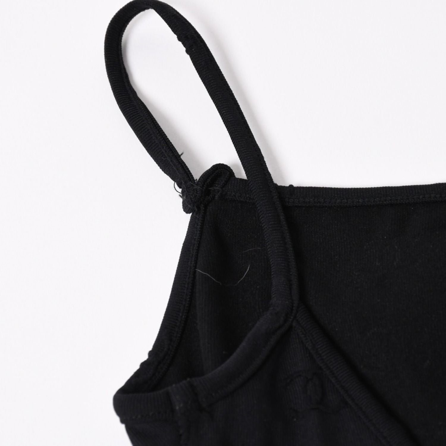 Chanel Camisole Jumpsuit CC Logo Nylon Spandex Black 40 — view 6